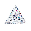 Preciosa Cubic Zirconia Triangle STAR - Step Cut 4MM WHITE
