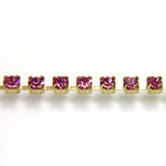 Preciosa Crystal Rhinestone Cup Chain - PP14 (SS6.5)  ROSE-RAW