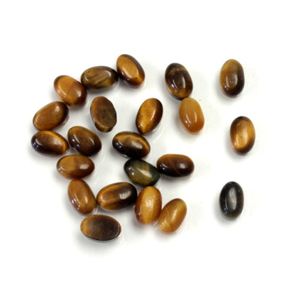 Gemstone Cabochon - Oval 06x4MM TIGEREYE