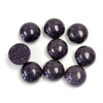 Man-made Cabochon - Round 09MM BLUE GOLDSTONE