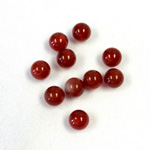 Gemstone 1-Hole Ball 06MM CORNELIAN