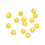 Glass Medium Dome Cabochon - Round 05MM MOONSTONE YELLOW