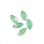 Cut Crystal Point Back Fancy Stone Foiled - Navette-Marquis 10x5MM OPAL GREEN