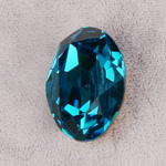 Swarovski Crystal Point Back Fancy Stone Foiled - Oval 25x18MM BLUE ZIRCON