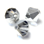 Preciosa Crystal Bead - Bicone 03MM COMET ARGENT LIGHT HALF