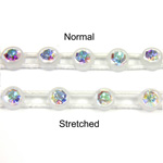 Plastic Banding Stretch 1 Row PP26 (SS13) CRYSTAL AB-ALABASTER