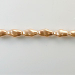 Czech Glass Pearl Bead - Baroque Oblong 13x7 DARK ROSE 70425