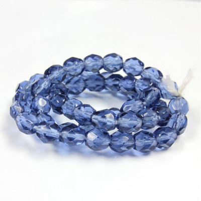 Glass Fire Polish Bead - Round 06MM MONTANA