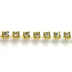 Preciosa Crystal Rhinestone Cup Chain - PP14 (SS6.5) CITRINE-RAW