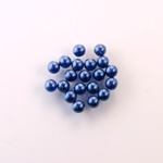 Czech Glass Pearl No-Hole Ball - 3MM NAVY 70467