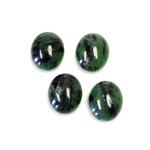 Gemstone Cabochon - Oval 12x10MM ZOISITE RUBY