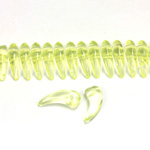 Czech Pressed Glass Bead -Tiger Tooth 06x16MM JONQUIL