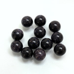 Man-made No-Hole Ball - 08MM BLUE GOLDSTONE