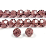 Chinese Cut Crystal Bead 32 Facet - Round 06MM AMETHYST