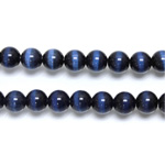 Fiber-Optic Synthetic Bead - Cat's Eye Smooth Round 06MM CAT'S EYE BLUE
