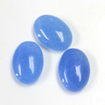 Gemstone Flat Back Cabochon - Oval 18x13MM QUARTZ DYED #12 CALCEDON