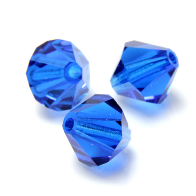 Preciosa Crystal Bead 2ND Quality - Bicone 04MM CAPRI BLUE