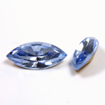 Preciosa Crystal Point Back Fancy Stone - Navette 15x7MM LT SAPPHIRE