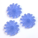 Plastic No-Hole Flower - Daisy 19MM MATTE TANZANITE