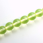 Czech Pressed Glass Bead - Smooth Round 10MM JONQUIL