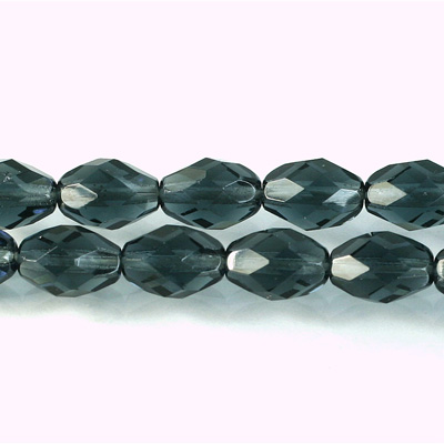 Czech Glass Fire Polish Bead - Oval 11x8MM MONTANA