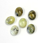Gemstone Cabochon - Oval 10x8MM YELLOW TURQUOISE