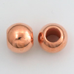 Metalized Plastic Smooth Bead with 9MM Hole - Round 16MM COPPER