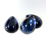 Plastic Flat Back Foiled Cabochon - Pear 18x13MM MONTANA