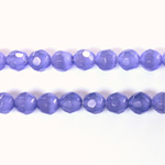Fiber Optic Synthetic Cat's Eye Bead - Round Faceted 06MM CAT'S EYE TANZANITE