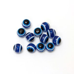 Plastic Eye Bead - Round 08MM DARK BLUE