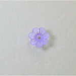 Plastic Flower with Center Hole - Round 10MM MATTE LT AMETHYST