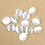 Fiber-Optic Cabochon - Round 07MM CAT'S EYE WHITE