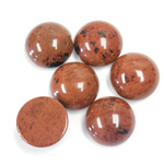 Gemstone Cabochon - Round 13MM RED OBSIDIAN