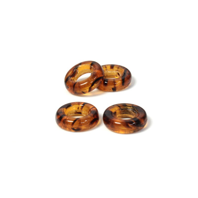 Czech Pressed Glass Ring - 09MM TORTOISE