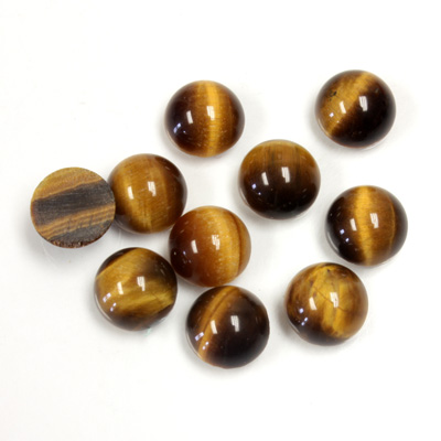 Gemstone Cabochon - Round 08MM TIGEREYE