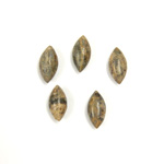 Gemstone Cabochon - Navette 10x5MM LEOPARD SKIN AGATE