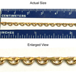 Brass Chain 2.4MM Flat LOOP