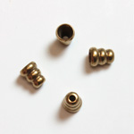 Brass Machine Made Bead Cap Fancy 05MM RAW BRASS