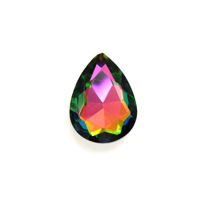 Cut Crystal Point Back Fancy Stone Foiled - Pear 25x18MM VITRAIL MEDIUM