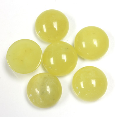 Gemstone Cabochon - Round 13MM JADE OLIVE