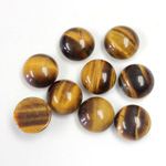 Gemstone Cabochon - Round 09MM TIGEREYE