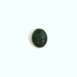 Gemstone Flat Back Carved Scarab 10x8MM BLOODSTONE