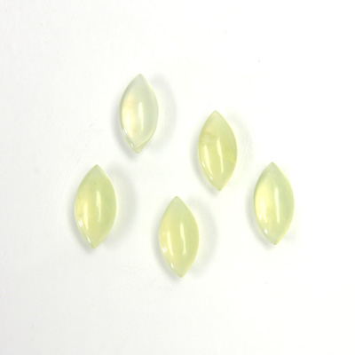 Gemstone Cabochon - Navette 10x5MM JADE LT GREEN