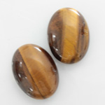 Gemstone Cabochon - Oval 25x18MM TIGEREYE