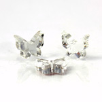 Glass Flat Back Foiled Mirror - Butterfly 9MM CRYSTAL