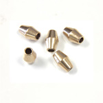 Brass Bead - Lead Safe Machine Made Smooth Spacer Bicone 06x3.5MM RAW BRASS