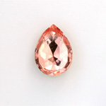 Glass Point Back Foiled Tin Table Cut (TTC) Stone - Pear 15x11MM ROSALINE