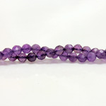 Gemstone Bead - Faceted Round 06MM AMETHYST