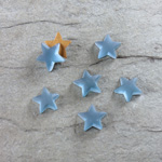 Glass Cabochon - Star 08MM MATTE MONTANA Foiled