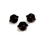 Czech Pressed Glass Bead - Saturn 10x12MM GARNET